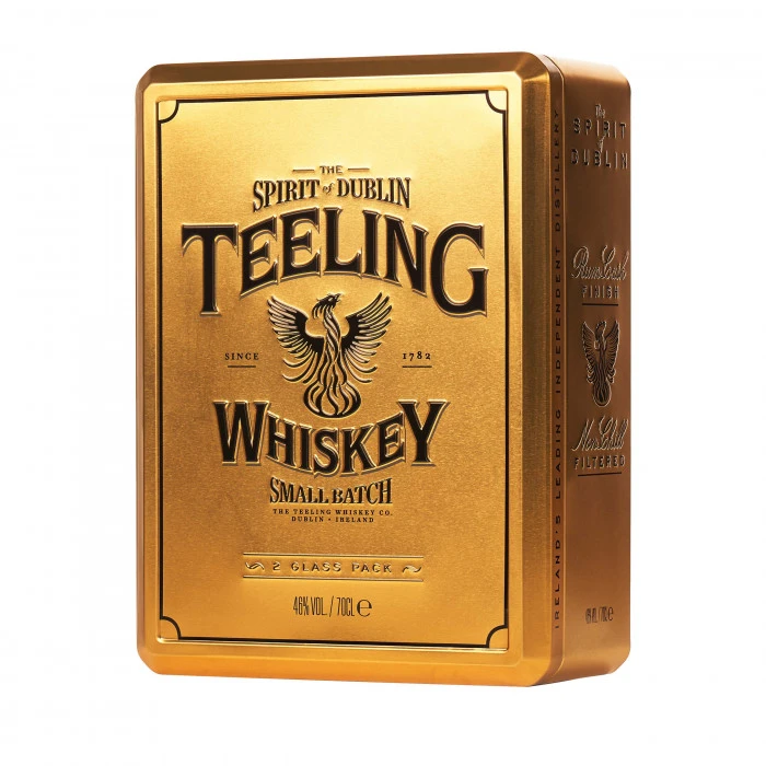 Teeling Small Batch Gold Gift Tin With 2 Glasses 2 Teeling Small Batch Gold Gift Tin With 2 Glasses - Image 2